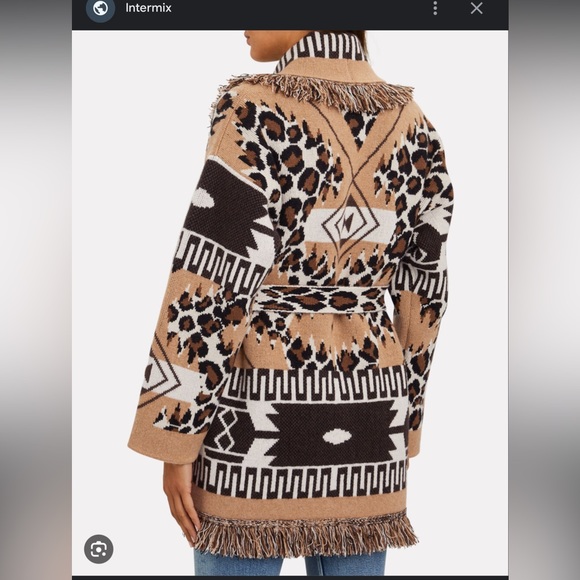 ALANUI leopard cardigan Aztec Icon Cashmere - Picture 2 of 4